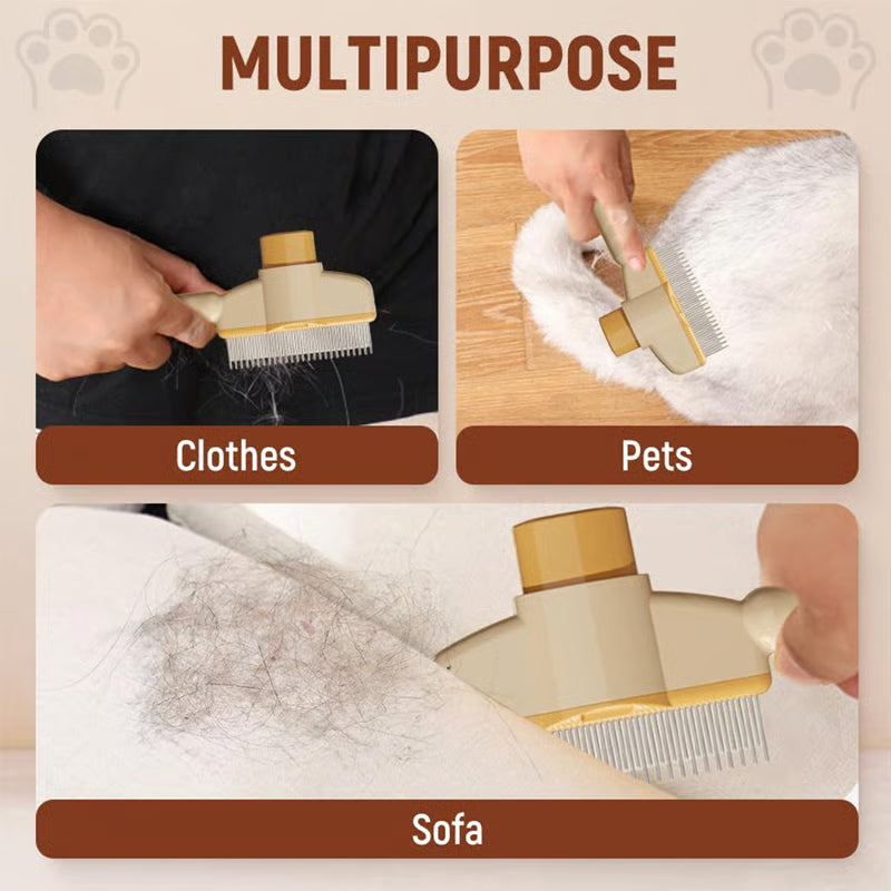 🔥Last Day Buy 1 Get 1 Free $9.99 Each🔥Self-Cleaning Pet Flea Comb & Grooming Brush