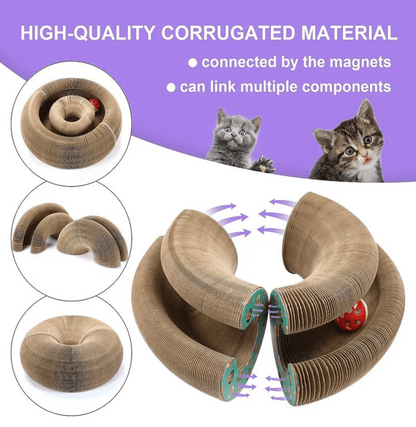 🐱Magic Foldable Scratcher & Cat Bed🛌 - Buy 2 & Save 20% -2025 New Product Flash Sale ONLY TODAY