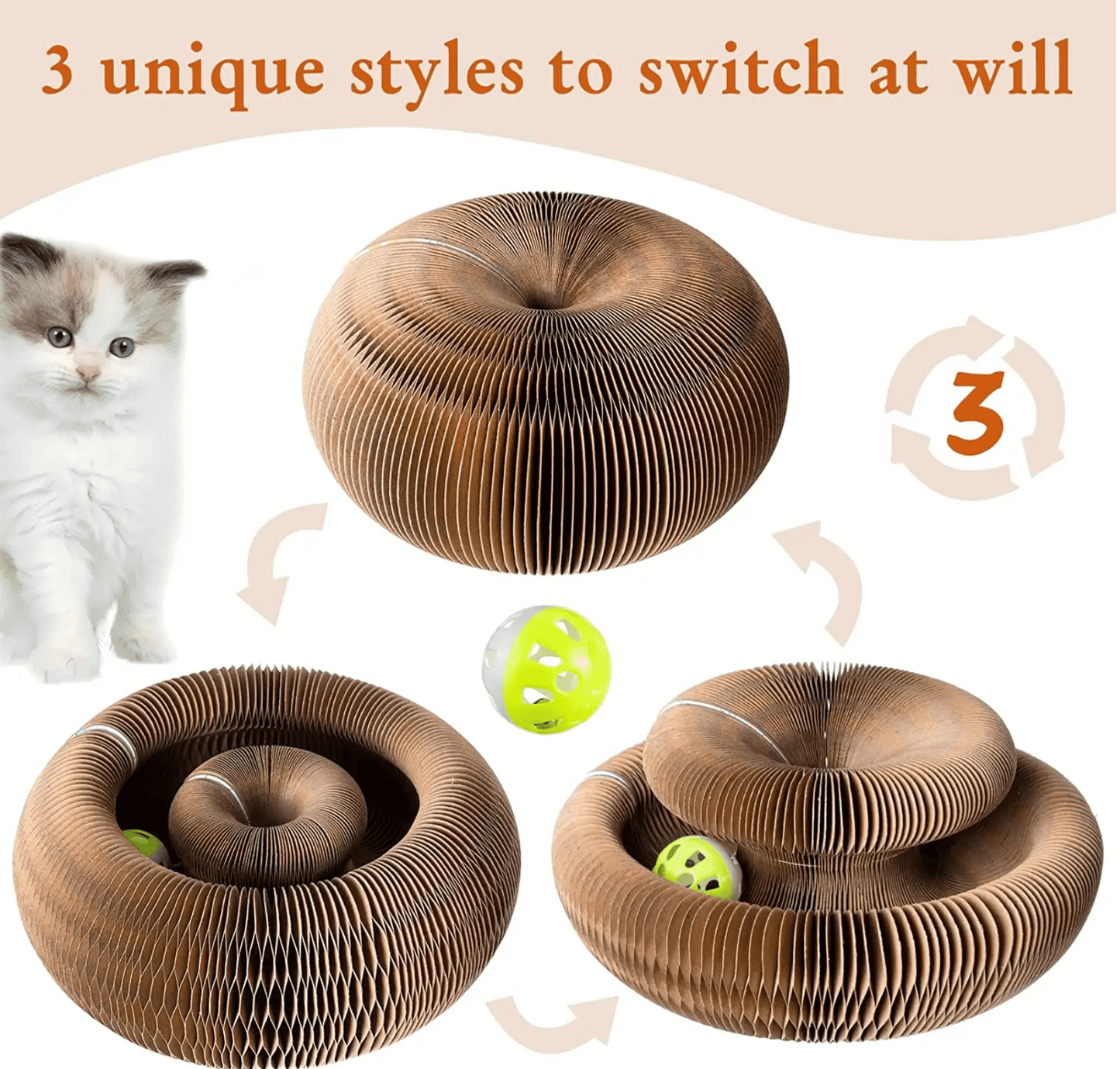 🐱Magic Foldable Scratcher & Cat Bed🛌 - Buy 2 & Save 20% -2025 New Product Flash Sale ONLY TODAY