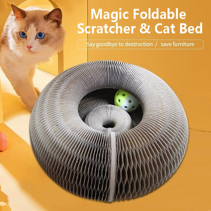 🐱Magic Foldable Scratcher & Cat Bed🛌 - Buy 2 & Save 20% -2025 New Product Flash Sale ONLY TODAY